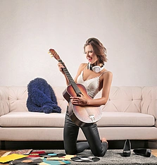 Gitarre spielen - Stock-Fotografie - Gitarre spielen - Stock-Fotografie